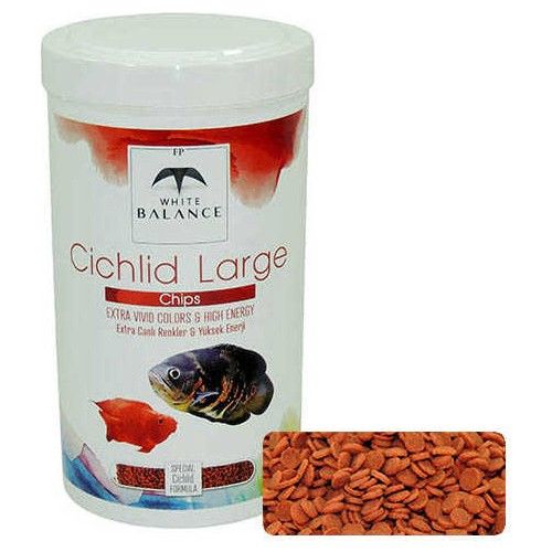 White Balance Cichlid Large Balık Yemi 1000 ml