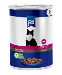 PAW PAW SIĞIR ETLİ KEDİ KONSERVE GRAVY 400*24