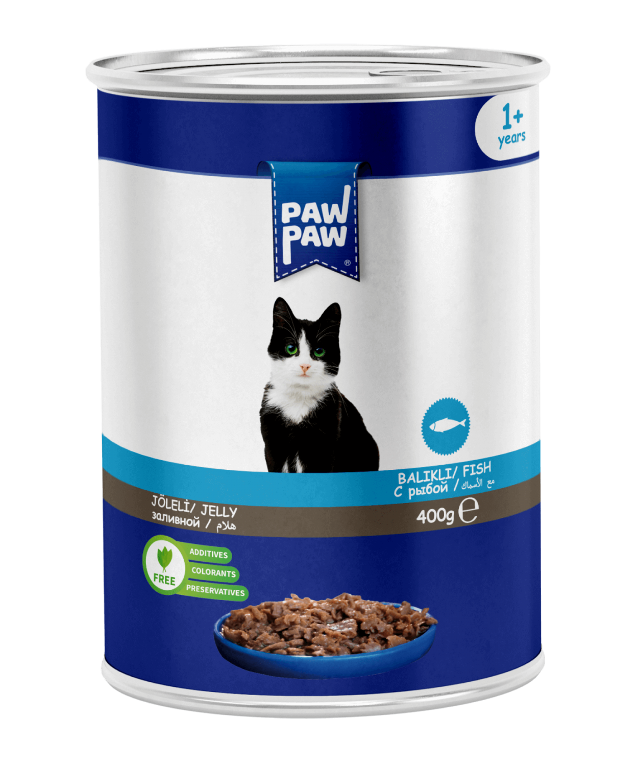 PAW PAW BALIKLI KEDİ KONSERVE GRAVY 400*24
