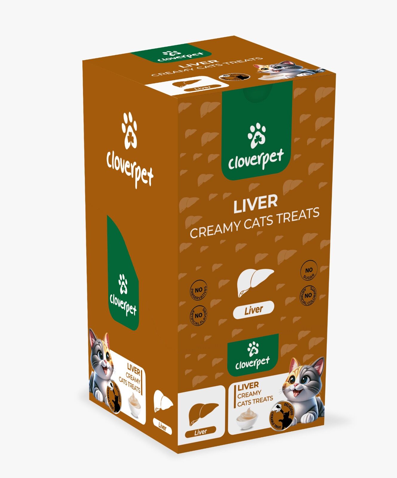 CLOVERPET LİVER CREAMY CAT 5*14 GR