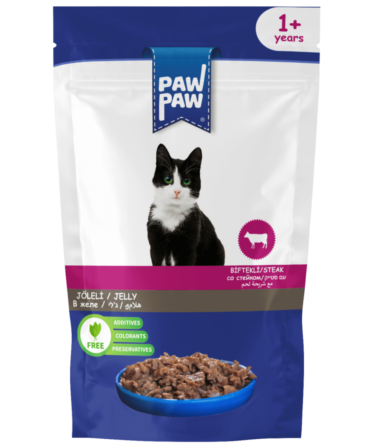 PAW PAW SIĞIR ETLİ KEDİ POUCH 85*24