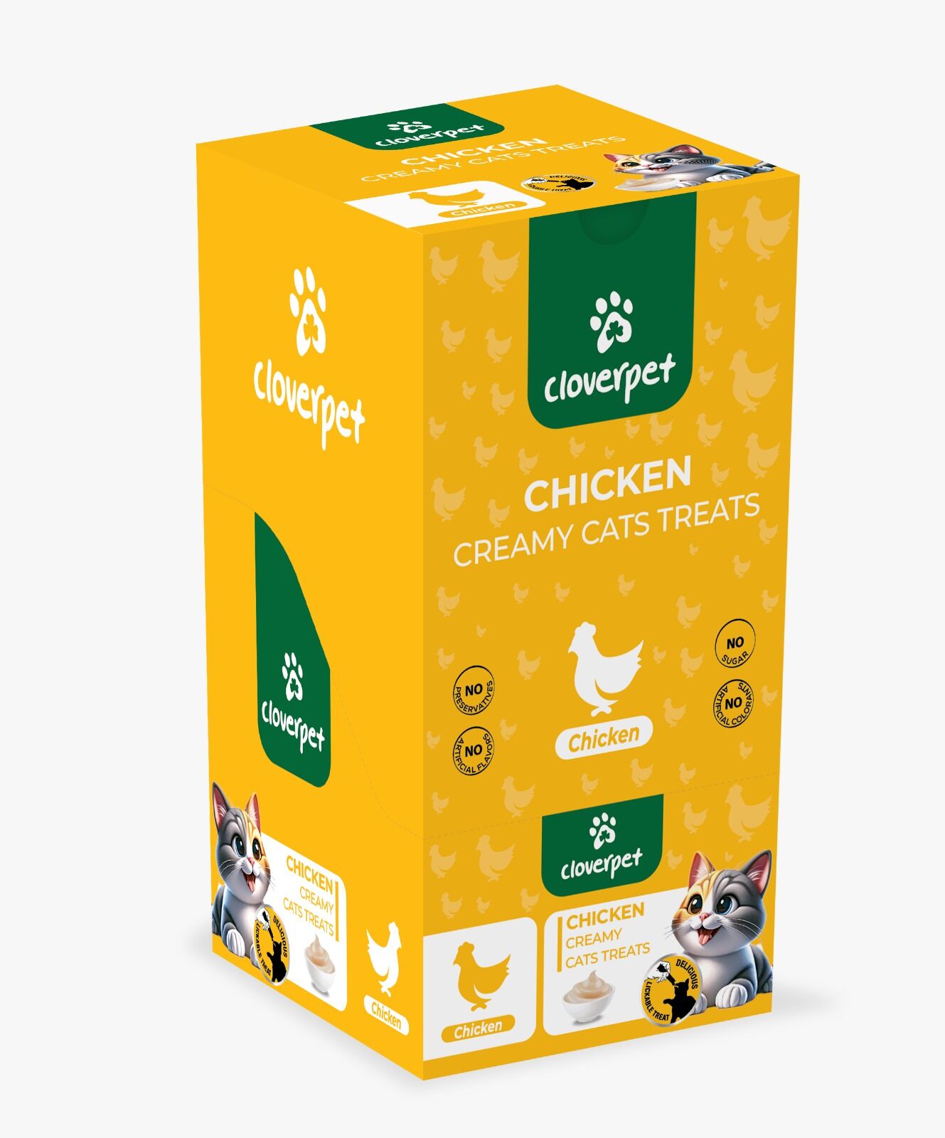 CLOVERPET CHICKEN CREAMY CATS 5*14