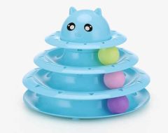 ÜÇ KATLI KEDİ OYUNCAK KAFALI