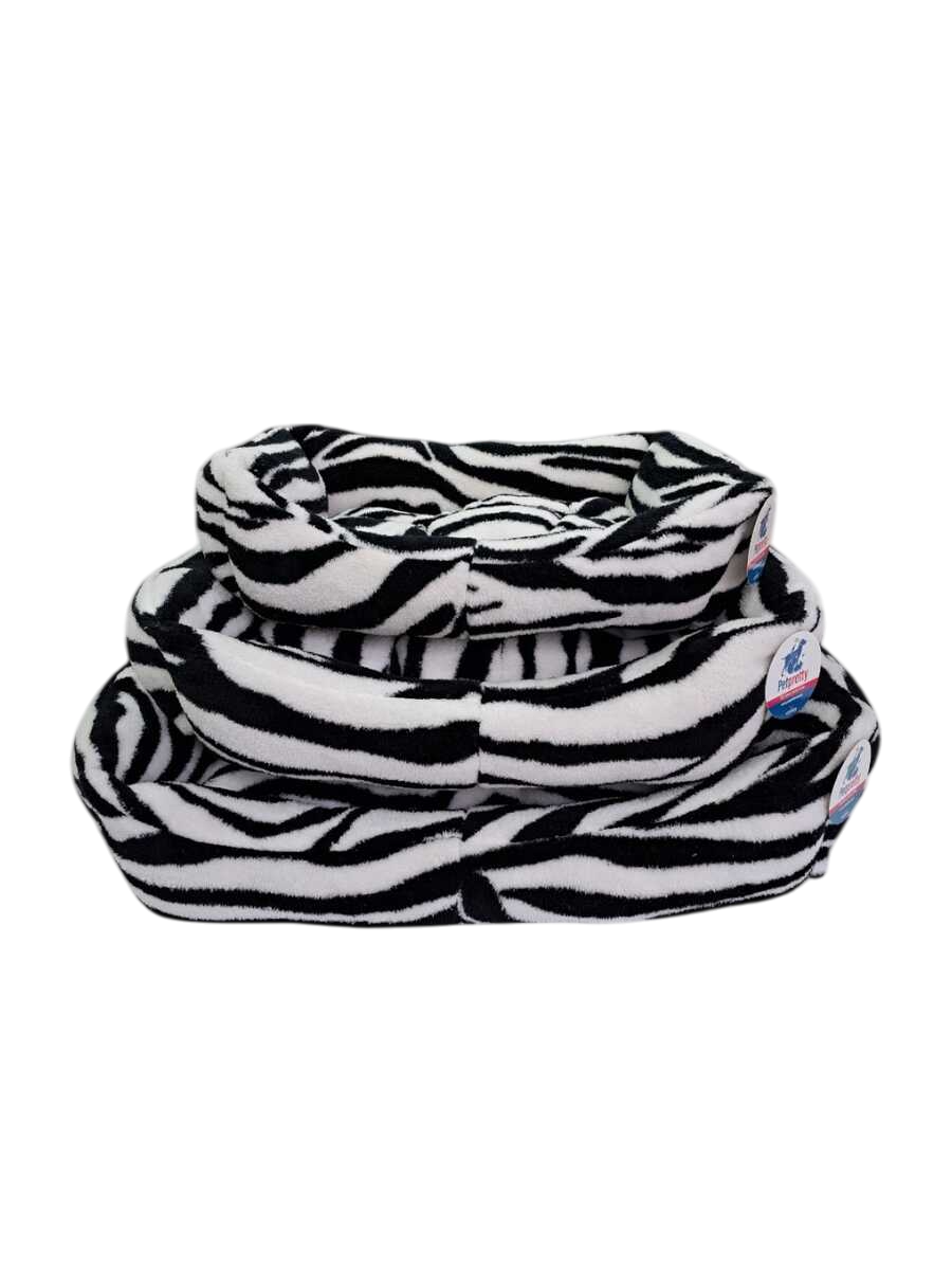 PELUŞ KOLTUK YATAK 3'LÜ SERİ ZEBRA
