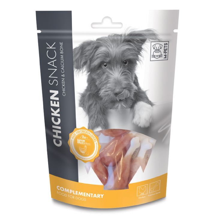 19010815 M-PETS CHICKEN & CALCIUM BONE KÖPEK ÖDÜLÜ 80GR