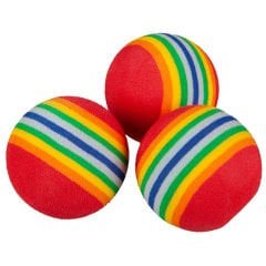 POLO KUMAŞ ÇİZGİLİ TOP OYUNCAK 4 CM 48'Lİ
