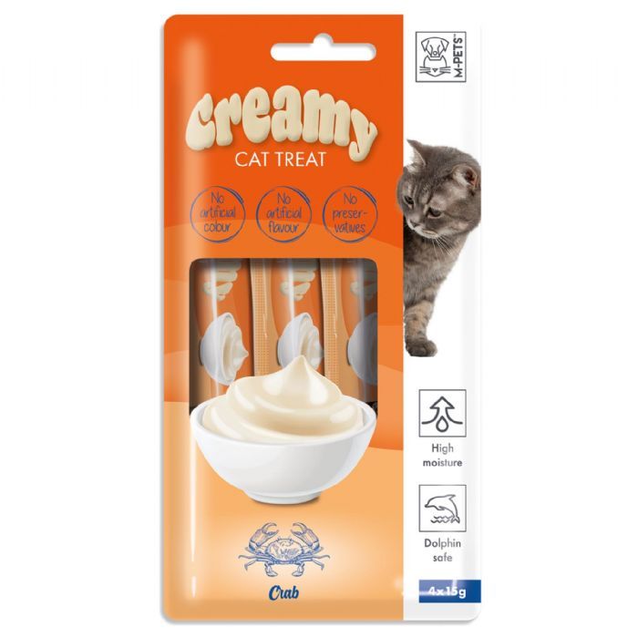 M-PETS CREAMY YENGEÇLİ KEDİ ÖDÜLÜ 4 x15 GR