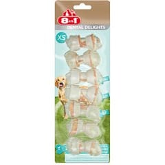 8IN1 DELİGHTS PRO DENTAL DİŞ SAĞLIĞI İÇİN KÖPEK ÖDÜLÜ KEMİĞİ TAVUKLU XS 84 GR