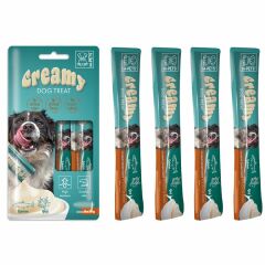 M-PETS KÖPEK ÖDÜLÜ CREAMY BALIKL BİFTEK 4x15 GR
