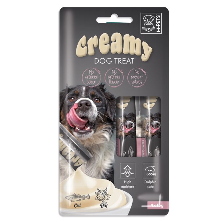 M-PETS KÖPEK ÖDÜLÜ CREAMY MORİNO BİFTEK 4x15 GR