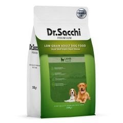 DR SACCHİ KÖPEK MAMASI AZ TAHILLI KUZU ETLİ 1,5 KG