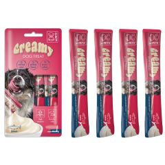 M-PETS KÖPEK ÖDÜLÜ CREAMY SOMON BALIKLI 4x15 GR