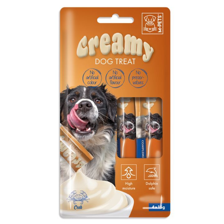 M-PETS KÖPEK ÖDÜLÜ CREAMY YENGEÇLİ 4x15 GR