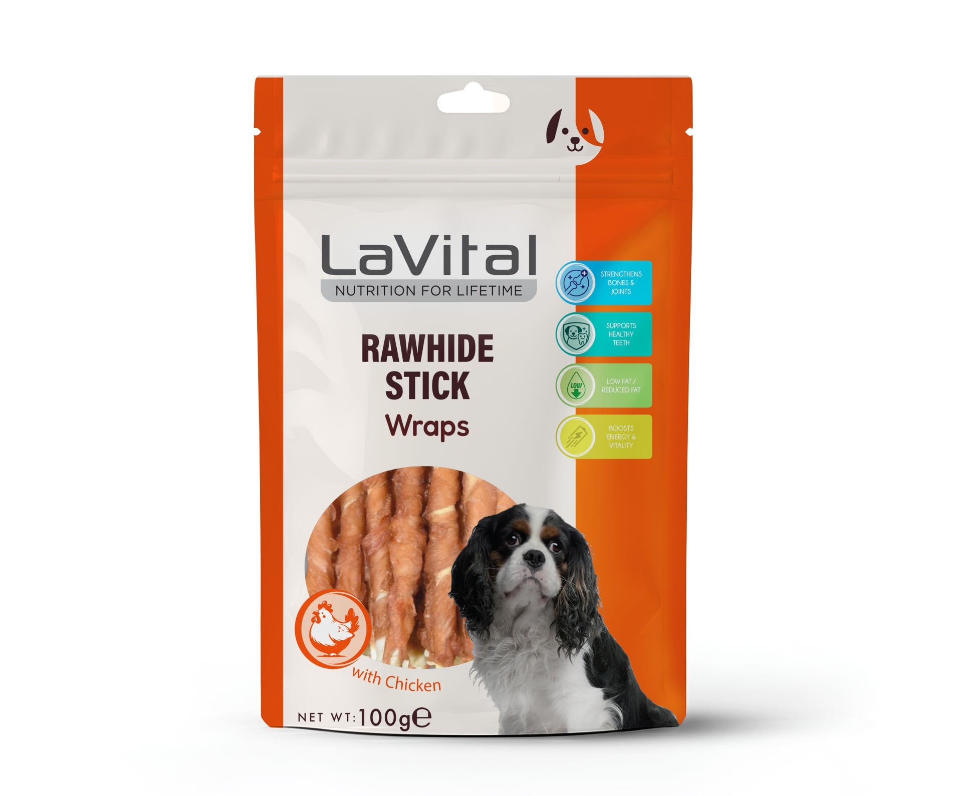 LAVİTAL KÖPEK ÖDÜL TAVUK ETİ SARILI ÇUBUK 100 G