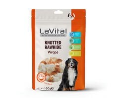 LAVİTAL KÖPEK ÖDÜL ÖRDEK ETLİ SARILI KEMİK 100 G
