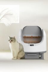 ÜSTÜLÜ AÇILIR AKILLI KEDİ TUVALETİ