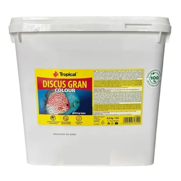 TROPİCAL DİSKUS GRAN COLOUR 10 LT 5,5 KG
