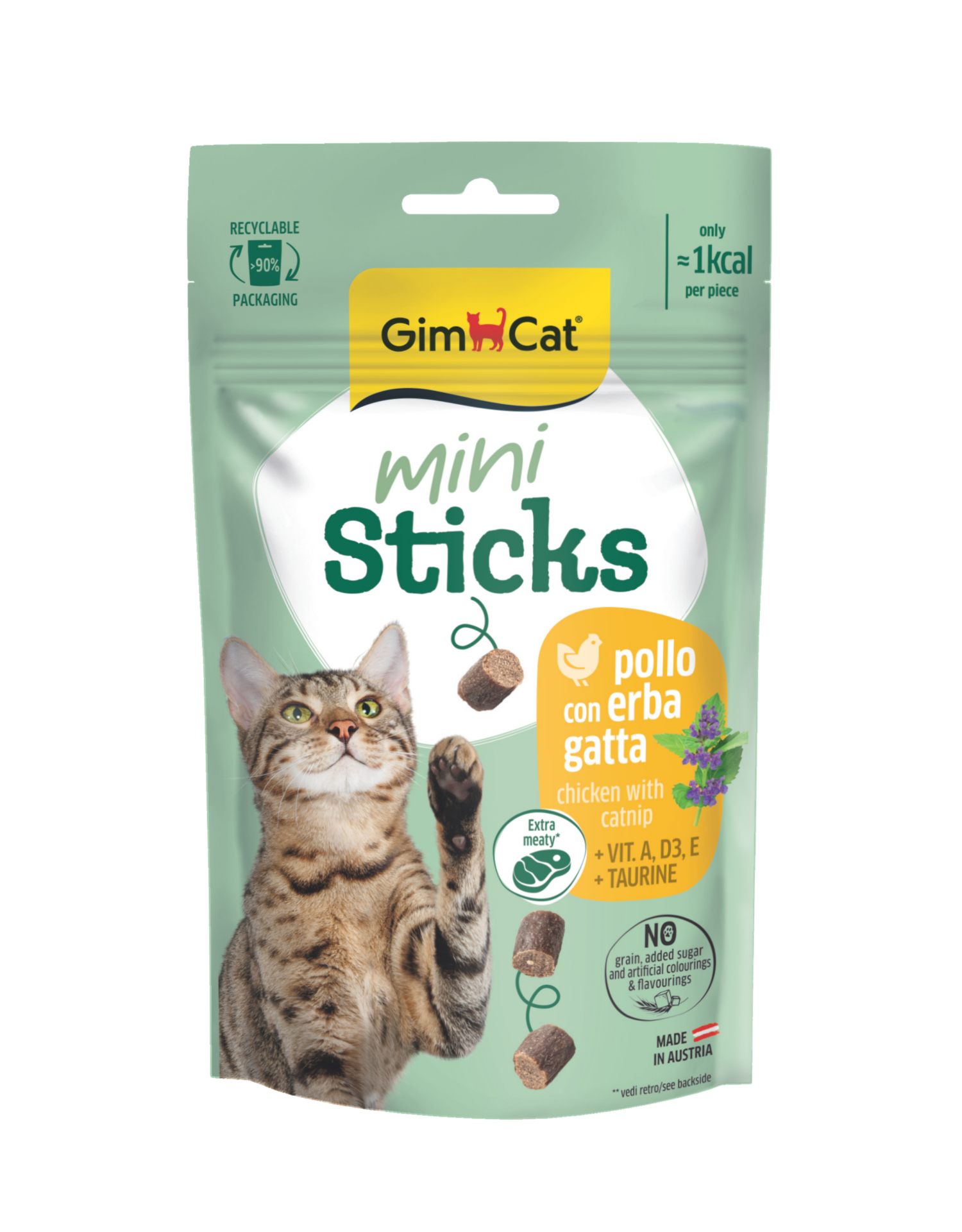 GİMCAT STICKS MİNİ KEDİOTU & TAVUK 50 GR