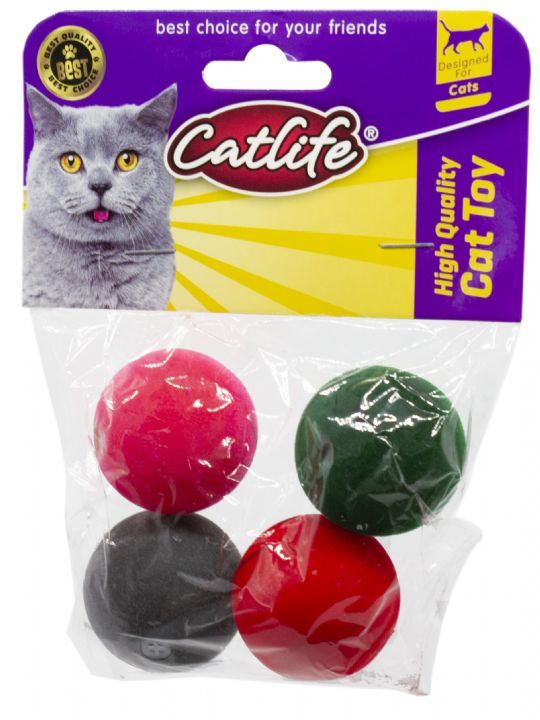 CATLİFE KEDİLER İÇİN PLASTİK TOP 4'Lİ