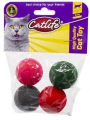 CATLİFE KEDİLER İÇİN PLASTİK TOP 4'Lİ