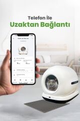 SUS AKILLI KEDİ TUVALETİ OVAL