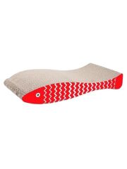 Glipet Kırmızı Balık Şekilli Karton Kedi Tırmalama 45x21x8 Cm