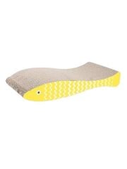 Glipet Sarı Balık Şekilli Karton Kedi Tırmalama 45x21x8 Cm
