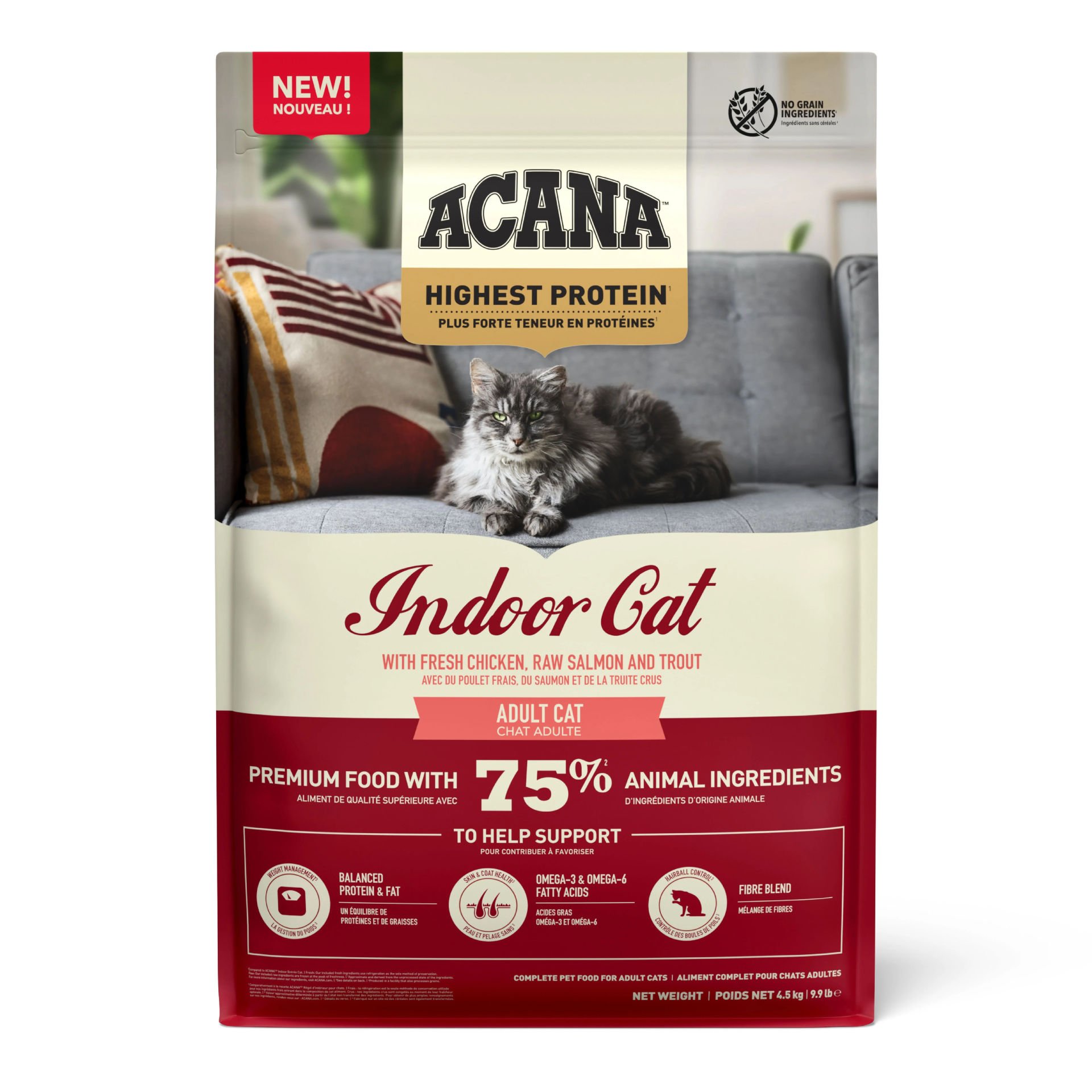 ACANA Highest Protein (Yüksek Protein) Indoor Sterilised Yetişkin Kedi Maması 4,5 kg