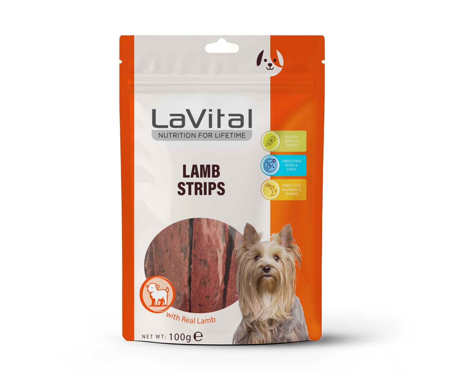 LAVİTAL KÖPEK ÖDÜL KUZU ETİ ŞERİT 100 G