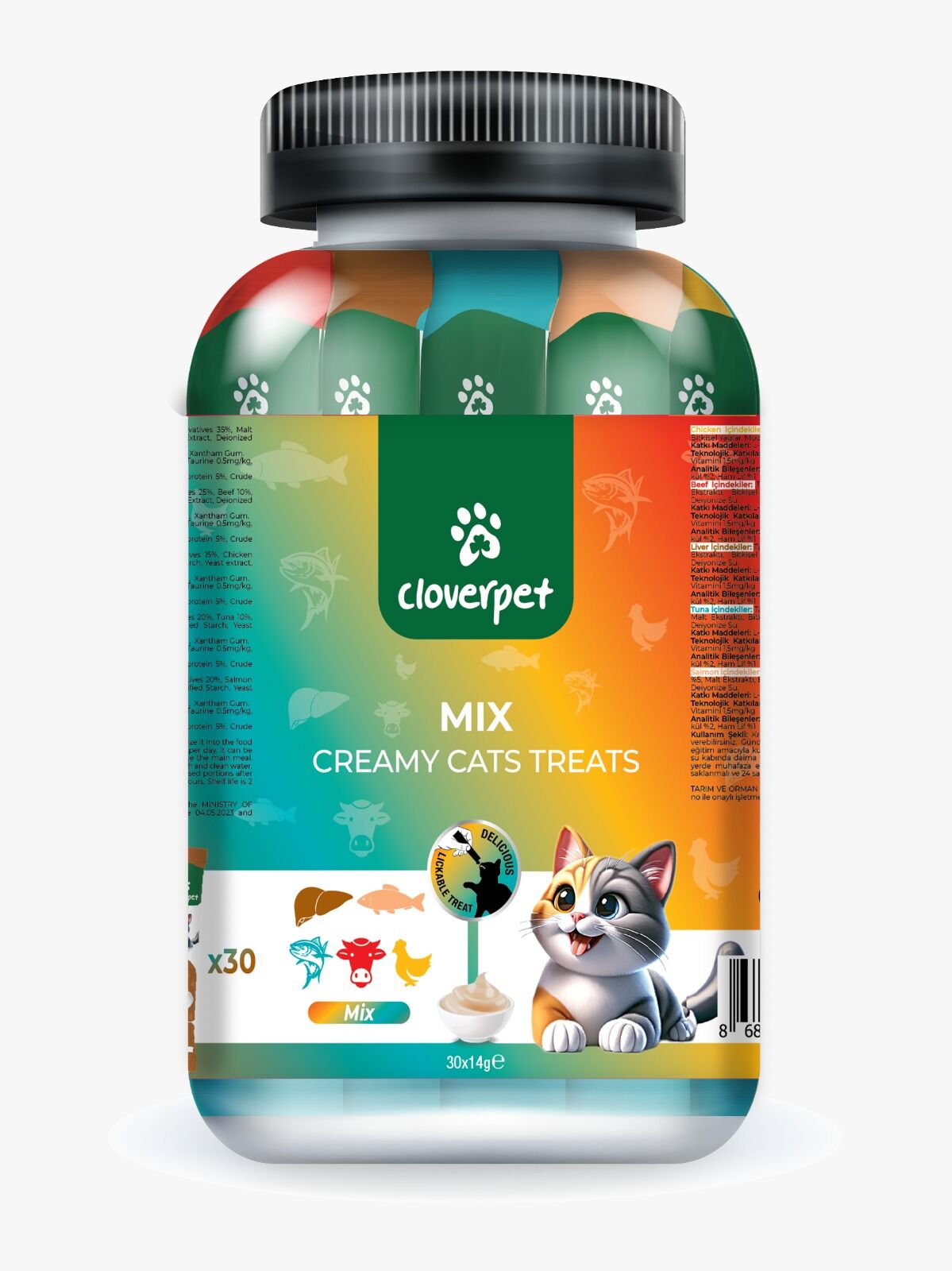 CLOVERPET CREAMY MİX 30*5 GR