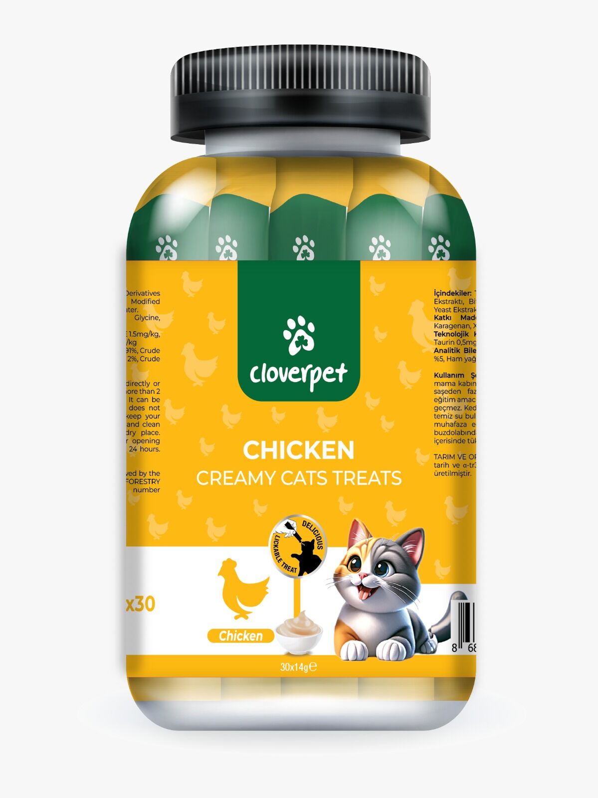 CLOVERPET CHICKEN CREAMY 30*5 GR