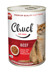 CHUCK DANA ETLİ SOSLU KEDİ KONSERVE 415 GR 24'LÜ