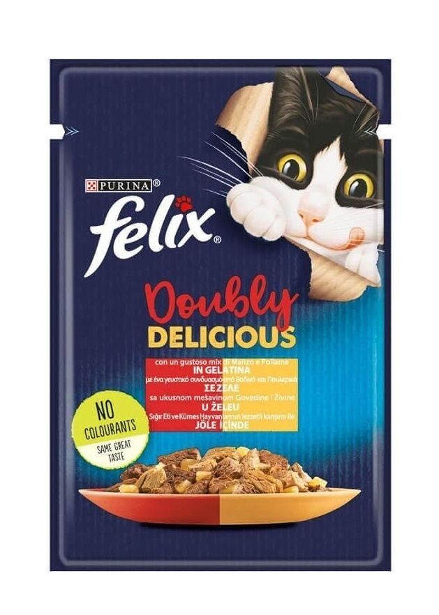 FELİX ÇİFTE LEZZET SIĞIR & TAVUK 26*85