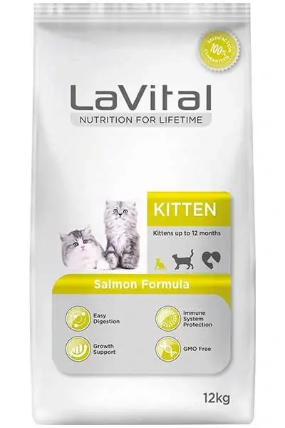 LAVİTAL SOMONLU YAVRU KEDİ MAMASI 12 KG