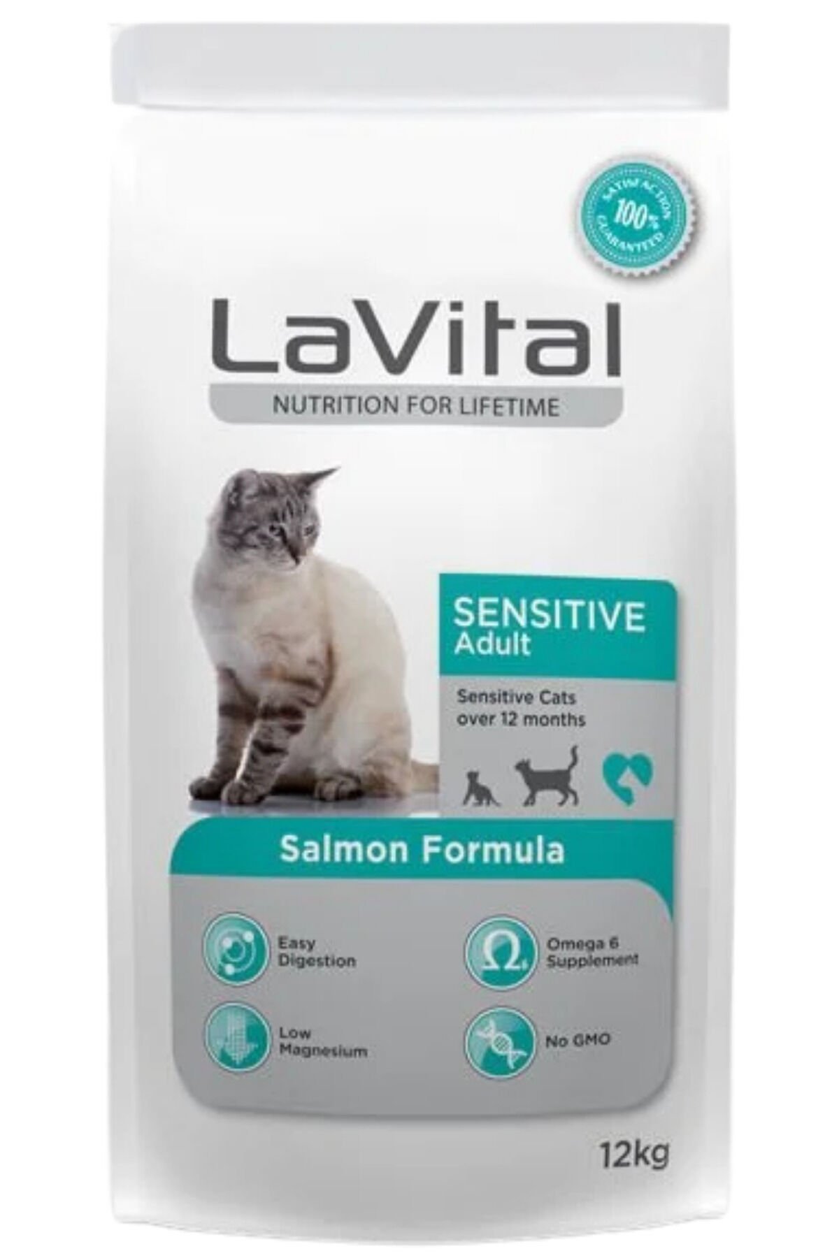 LAVİTAL SOMONLU SENSİTİVE YETİŞKİN KEDİ MAMASI 12 KG
