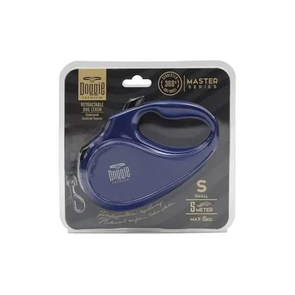 DOGGİE OTOMATİK GEZDİRME SMALL MAVİ 5 MT 15 KG