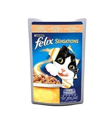 FELİX SENSATİON SOMON & KARİDESLİ KEDİ YAŞ MAMA 26x85 GR