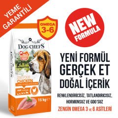DOG CHEFS 15 KG TAVUKLU KURU KÖPEK MAMASI