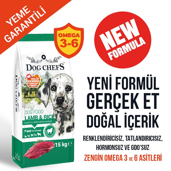DOG CHEFS 15 KG YAVRU KÖPEK MAMASI KUZU ETLİ