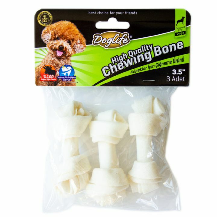 DOGLİFE DÜĞÜMLÜ KEMİK WHİTE 30GR 2'Lİ