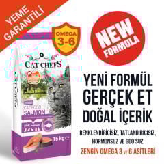 CAT CHEFS 15 KG SOMONLU KISIR KEDİ MAMASI