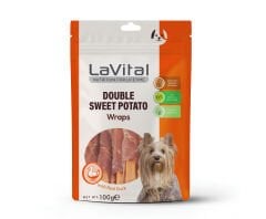 LAVİTAL KÖPEK ÖDÜL ÖRDEK ETİ SARILI TATLI PATATES ÇUBUK 100 G