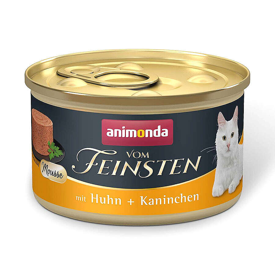 ANİMONDA VOM FEİNSTEN TAVUKLU ve TAVŞANLI YETİŞKİN KEDİ KONSERVE 85*12