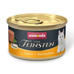 ANİMONDA VOM FEİNSTEN TAVUKLU ve TAVŞANLI YETİŞKİN KEDİ KONSERVE 85*12