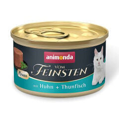 ANİMONDA VOM FEİNSTEN TAVUKLU ve TON BALIKLI YETİŞKİN KEDİ KONSERVE 85*12