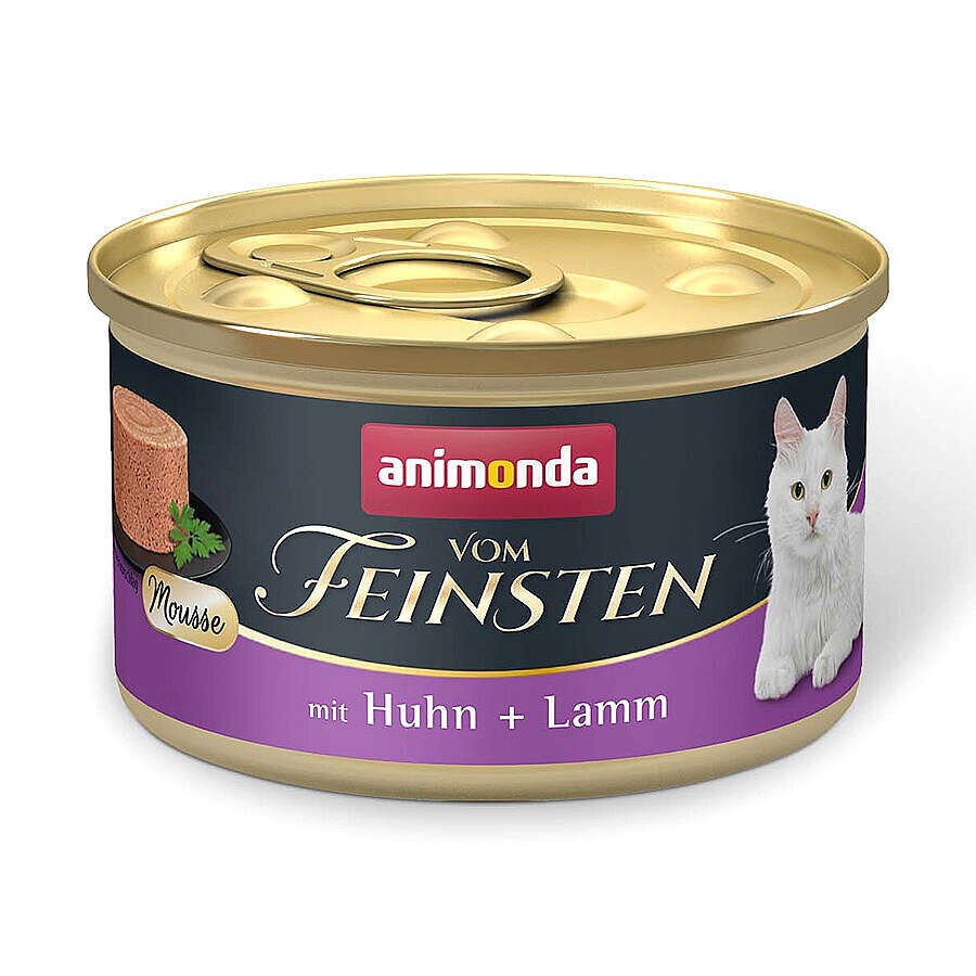 ANİMONDA VOM FEİNSTEN TAVUKLU ve KUZULU YETİŞKİN KEDİ KONSERVE 85*12