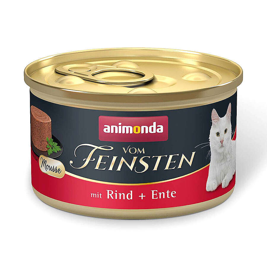 ANİMONDA VON FEİNSTEN SIĞIRLI ve ÖRDEKLİ KEDİ KONSERVE 85*12