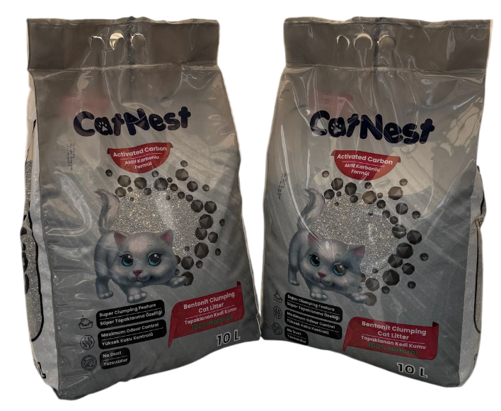 CAT NEST KARBONLU KEDİ KUMU 10 LT