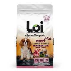 LOI MİNİ IRK YAVRU KÖPEK KUZU ETLİ VE PİRİNÇLİ 3 KG