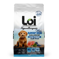 LOI MİNİ IRK KÖPEK MAMASI SOMONLU 3 KG
